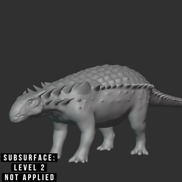 Gargoyleosaurus Basemesh Low Poly 3D model