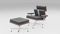 Modern Bauhaus Lounge Chair - PBR StemCell 3D Model