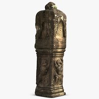Ankor Wat Decorated Column