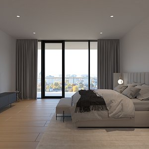 3D model Atlas Master Bedroom Interior Design Scene