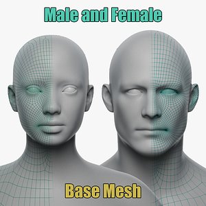 Male and Female Base Mesh model