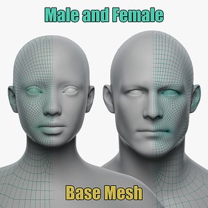 Male and Female Base Mesh