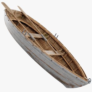 Old Boat 01 f 3D model
