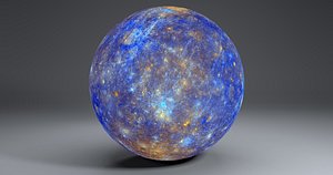 11k mercury globe 3D model
