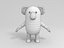 3D koala cartoon model