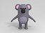 3D koala cartoon model