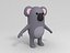 3D koala cartoon model