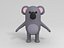 3D koala cartoon model