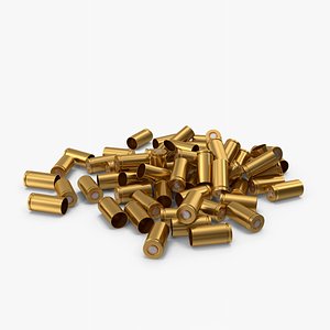 3D model Pile Of Bullet Cartridges