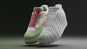 3D model Air Jordan 4 Lowpoly - 05