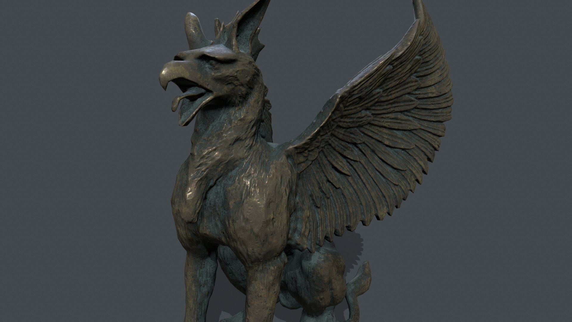 3D Statue Creature - TurboSquid 2120051