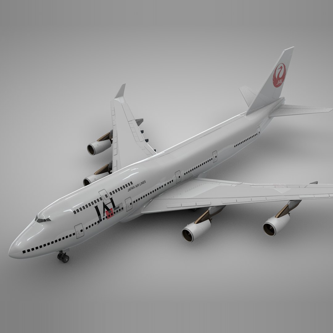 Boeing 747-400 Jal L108 3D Model - TurboSquid 1402476