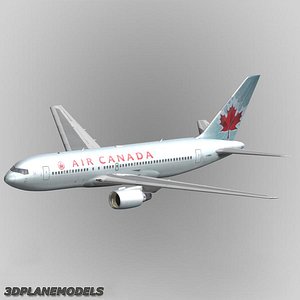 3d b767-200 air canada 767-200 model