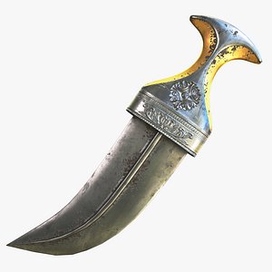 omani khanjar dagger 3D model