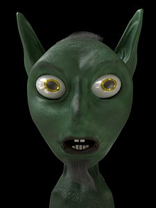 3D gnome alien
