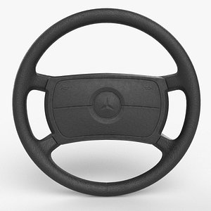 3D Mercedes-Benz 300 Series Steering Wheel model