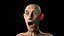 Realistic Cartoonish Old Man with Facial Moves