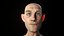 Realistic Cartoonish Old Man with Facial Moves
