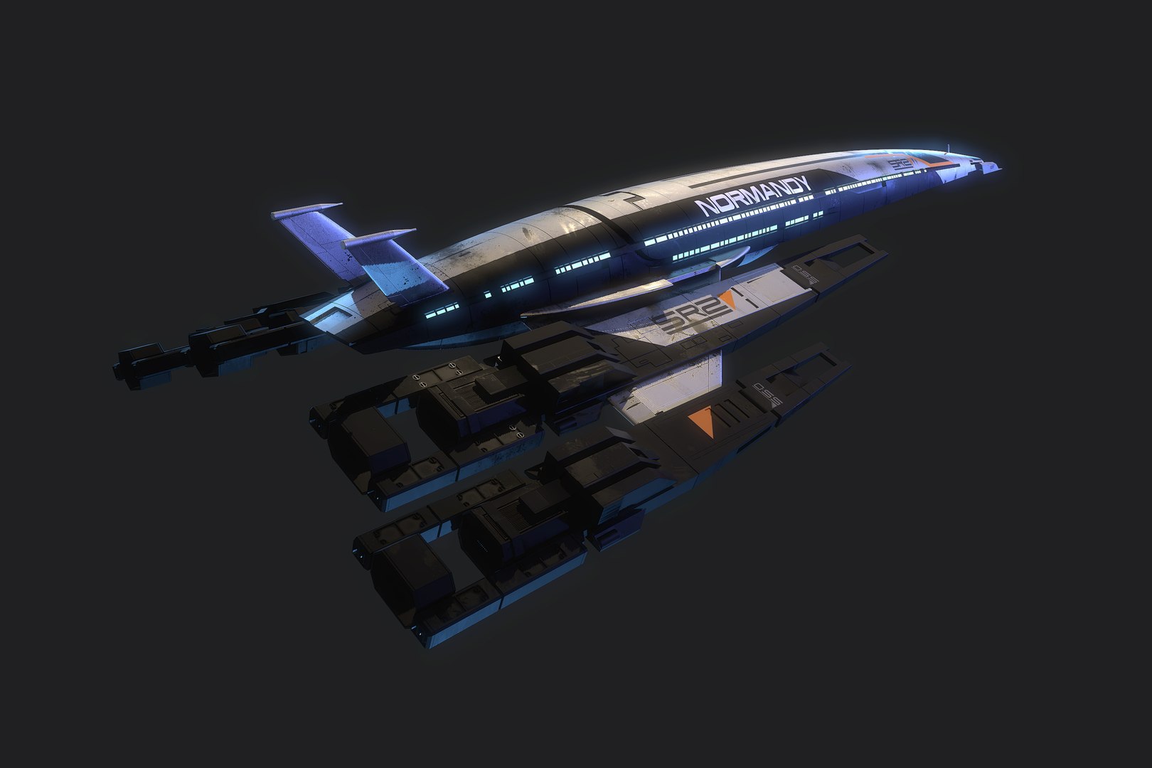 3d Model Normandy Sr 2 Mass Effect Turbosquid 1848983