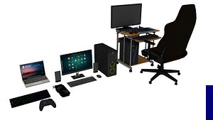 Modern Gaming Room Setup Pack