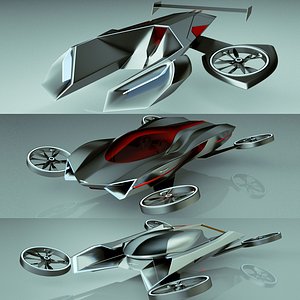 3 in 1 Copter Car Bundle 02 3D model