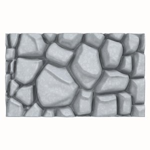 Stone wall 176 3D model