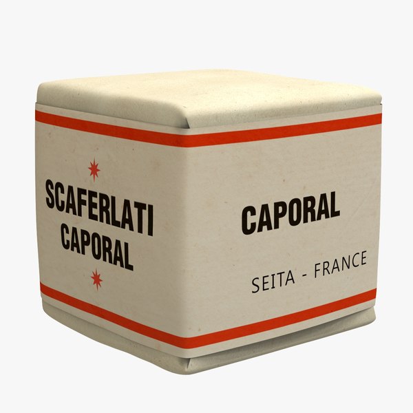 package tobacco scaferlati caporal 3D