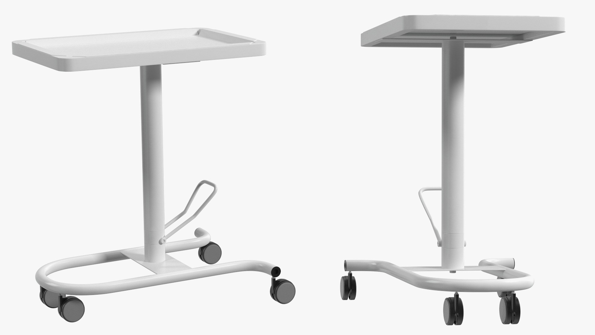 3D Hydraulic Mayo Table White Model - TurboSquid 2246255