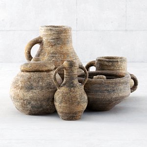 dishes clay 3D model