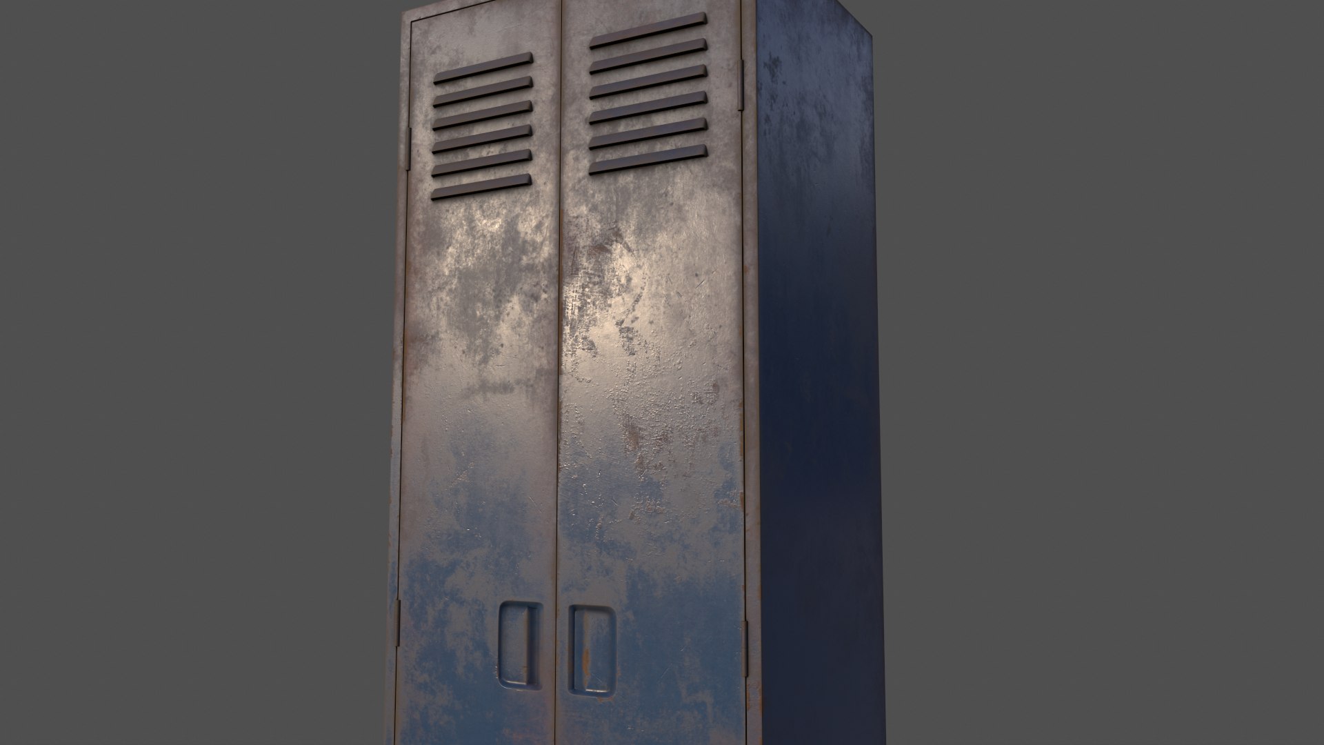 3D PBR School Gym Locker 09 - Blue Dark - TurboSquid 1786689