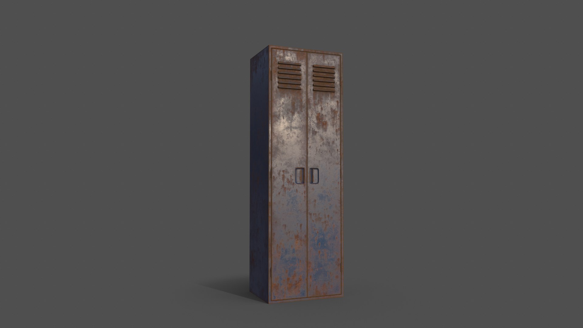 3D PBR School Gym Locker 09 - Blue Dark - TurboSquid 1786689