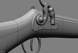 colonial musket 3d model