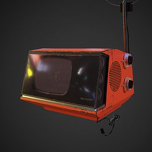 Retro Television Low-poly
