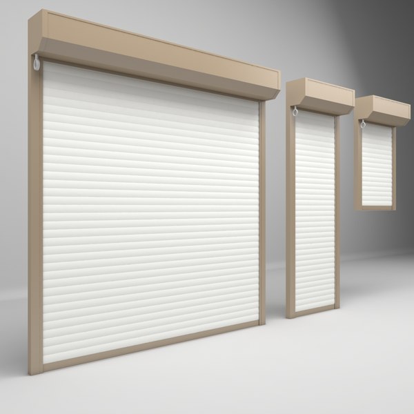 3D model garage electric roller TurboSquid 1203264