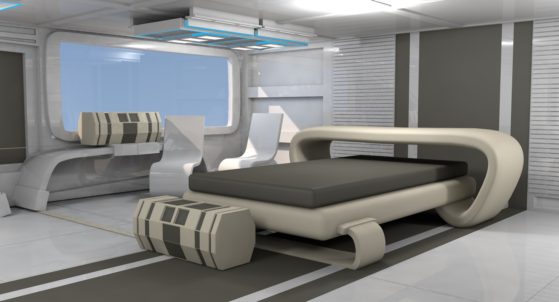 3D Model Sci Fi Room - TurboSquid 1519562