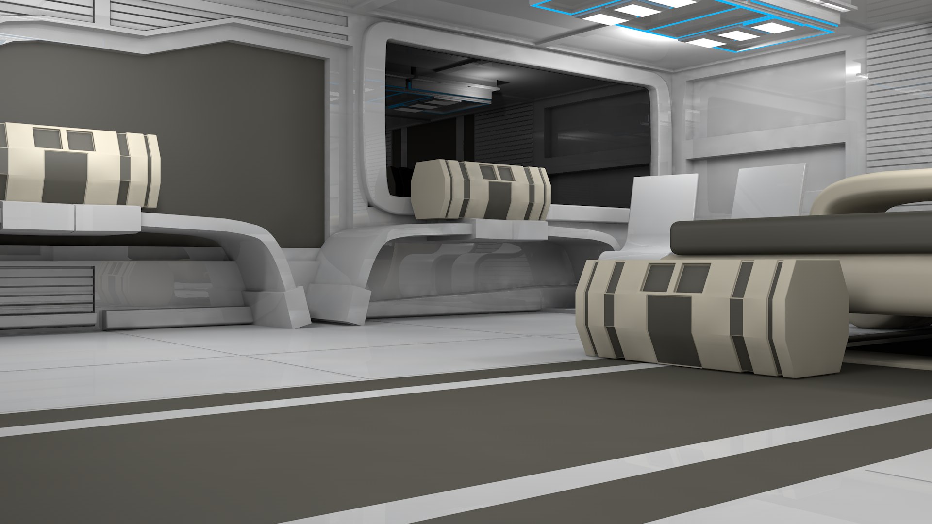 3D Model Sci Fi Room - TurboSquid 1519562