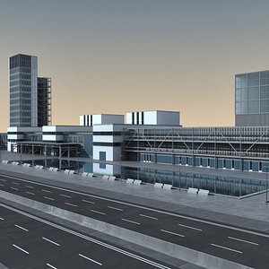 3D Modern Building 135 Scene model