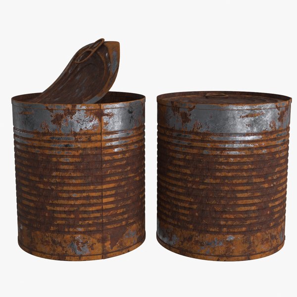 Tin Can v1 Rust 3D model