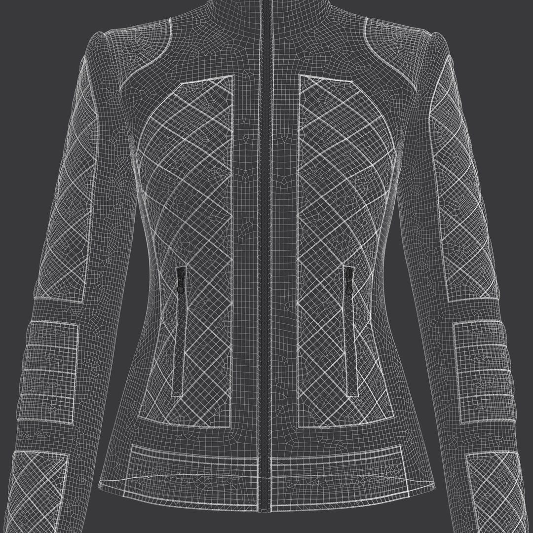 Womens Jacket 3D Model - TurboSquid 2242080