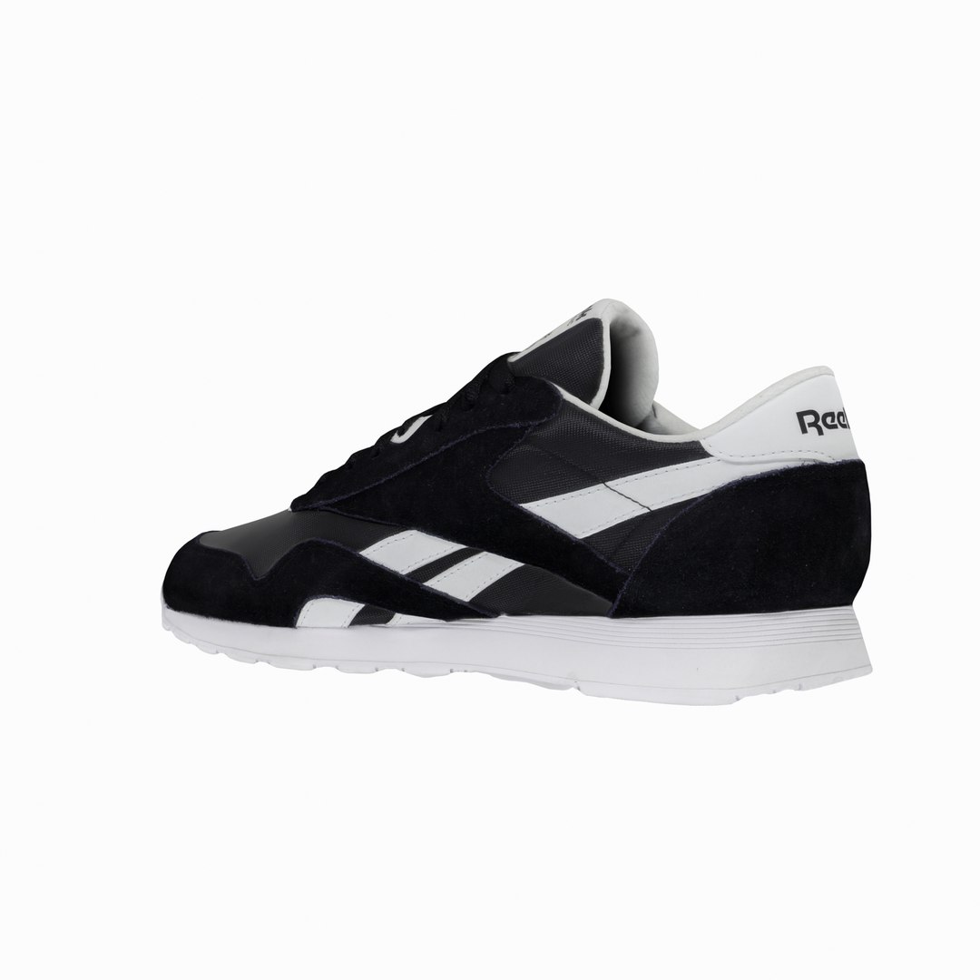 Reebok Classic Nylon Black Model - TurboSquid 2410242