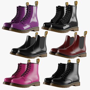 Leather Boots Set 02