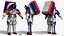 Female Astronaut NASA xEMU Spacesuit Rigged
