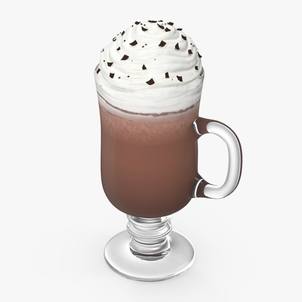 3D model Irish Glass Hot Chocolate with Cream for 3D Print