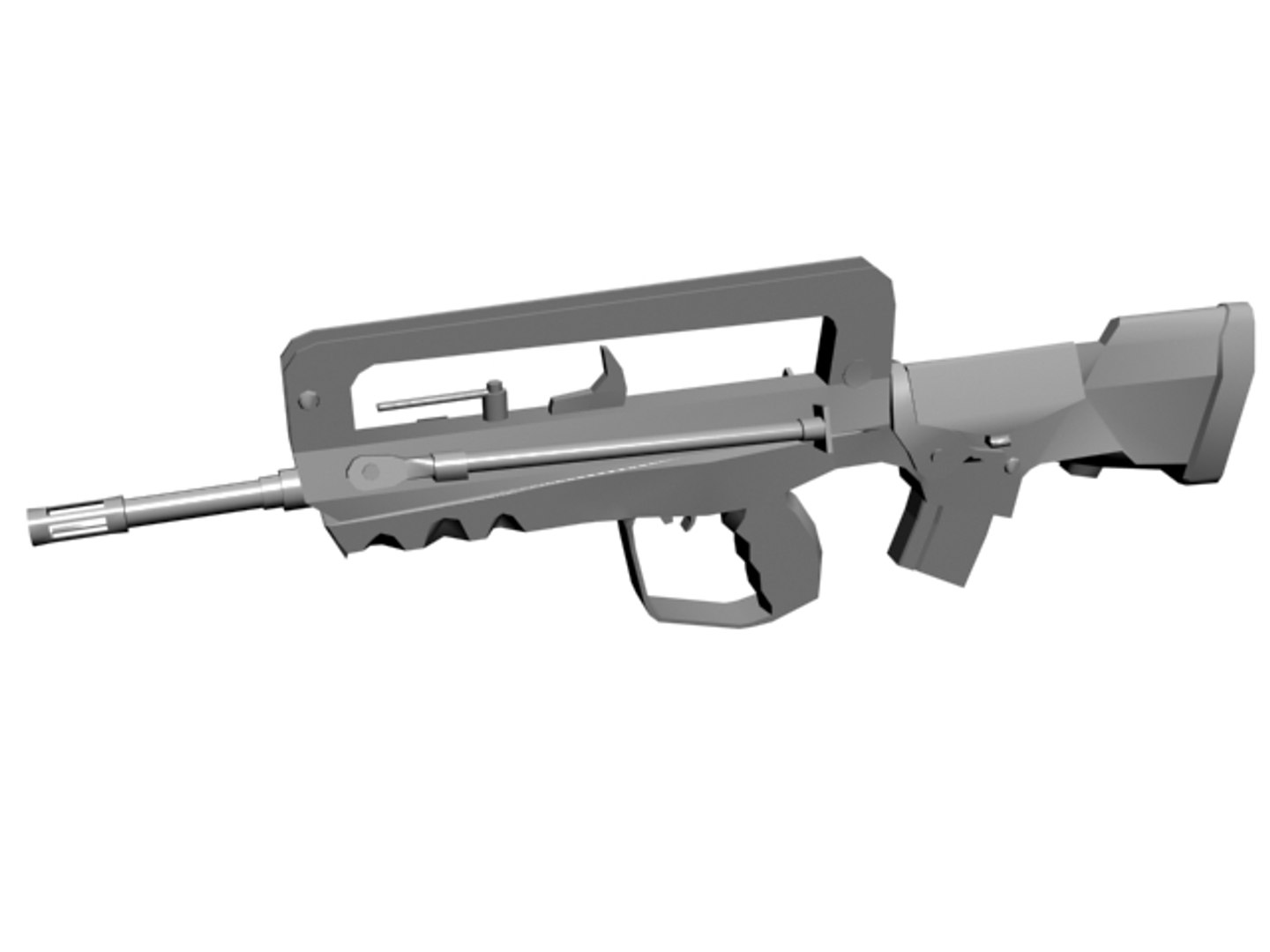 3ds Max Famas Fusil Assault
