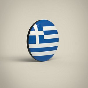 Greece Badge 3D model