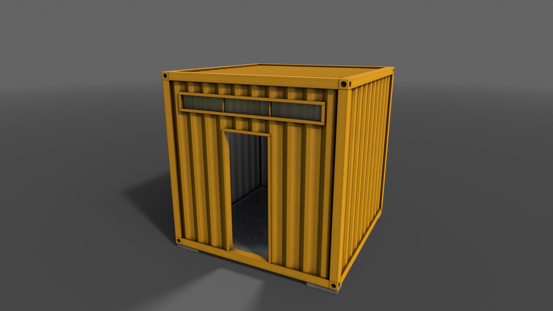 3D PBR Container House AA V2 model - TurboSquid 2060011
