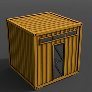 3D PBR Container House AA V2 model