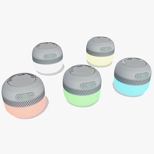 3D Smart Modern Wireless Lamp Collection model