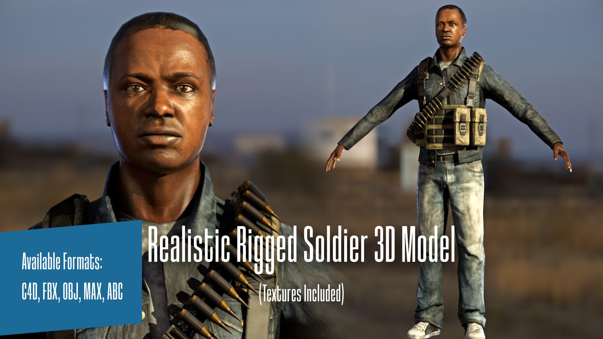 Modelo 3d Realistic Soldier Rigged - TurboSquid 2063598