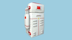 Astronaut Backpack 02 - China Red - Character Design Fashion 3D model
